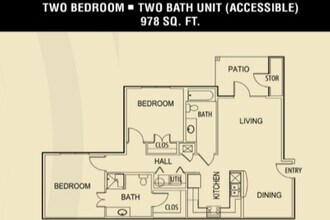 2 Bedroom 0822 floor plan